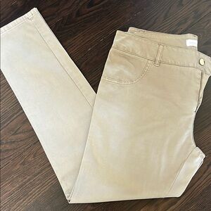 Beige Casual Pants